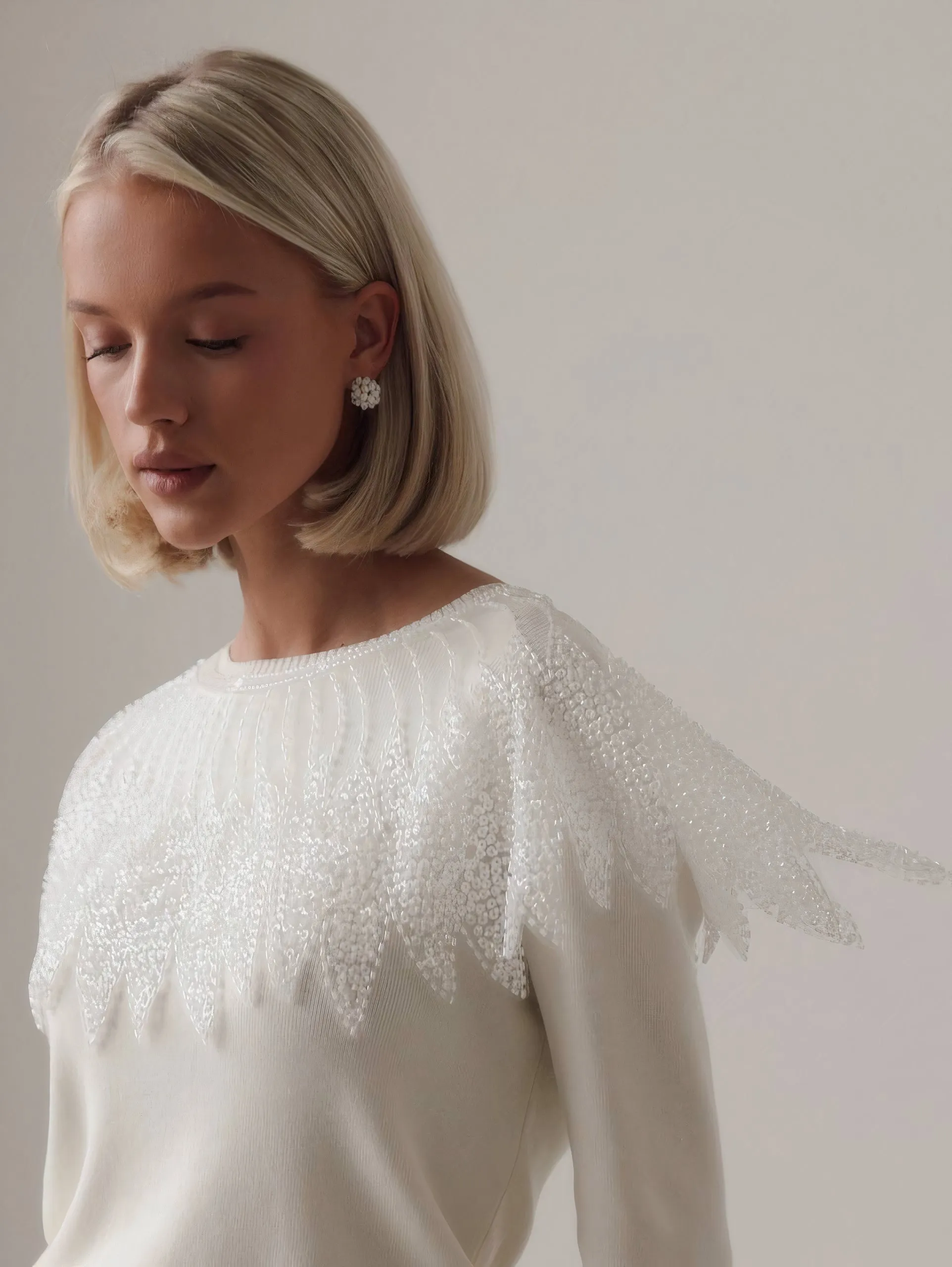 Chic Minimalist Textured Mini Skirt
