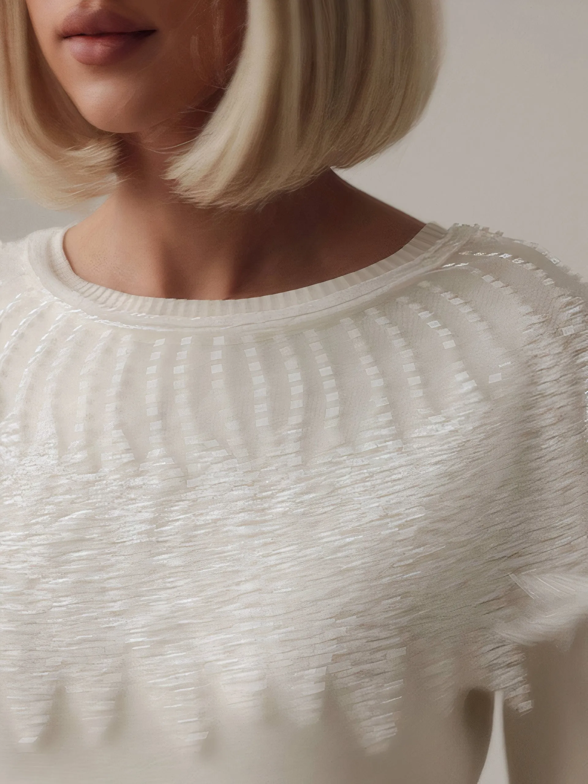 Chic Minimalist Textured Mini Skirt