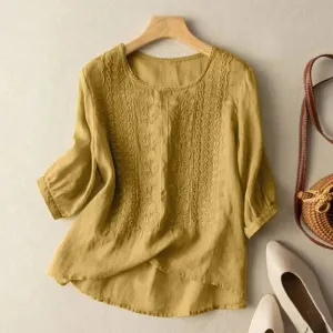 Christine® | Embroidered relaxed blouse
