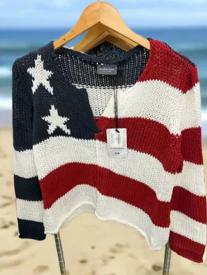 Chunky Flag Henley Sweater