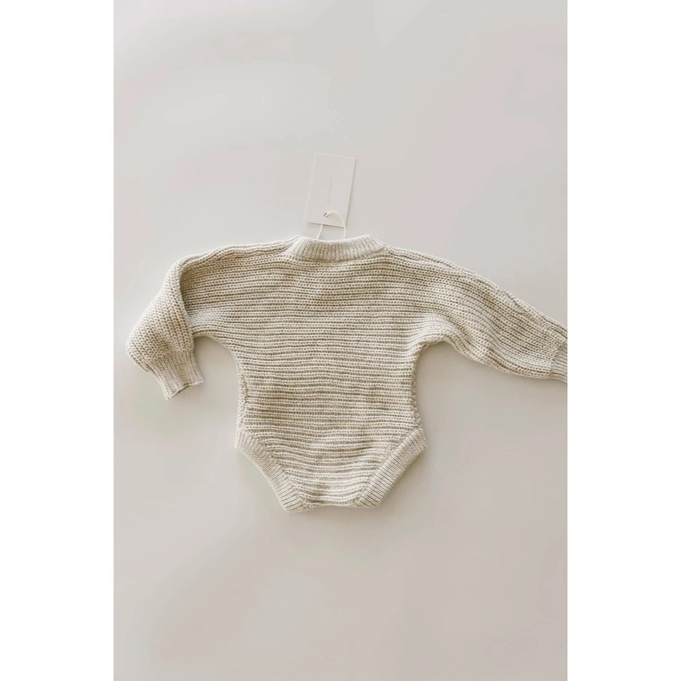 Chunky Knit Onesie ‘Oatmeal’