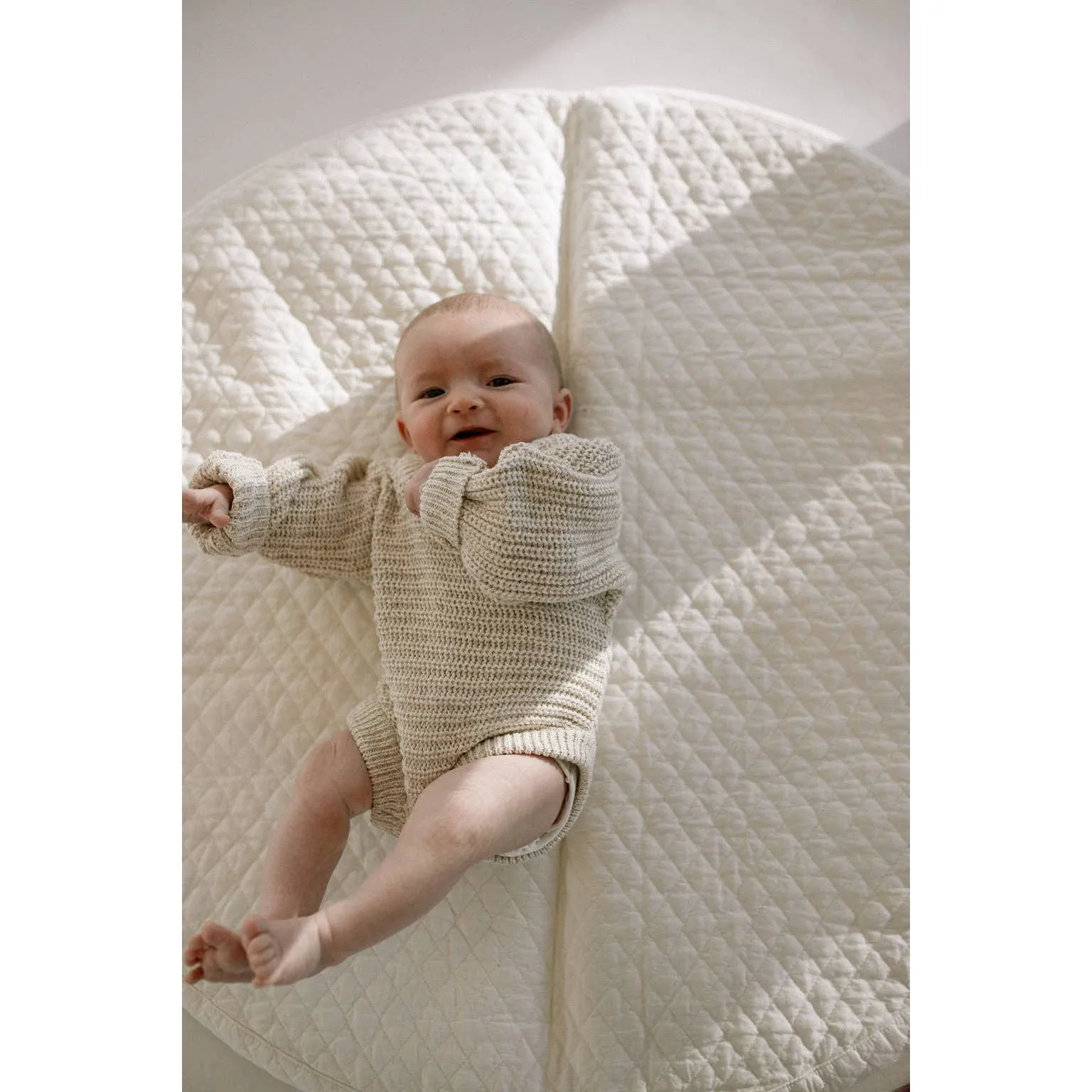 Chunky Knit Onesie ‘Oatmeal’