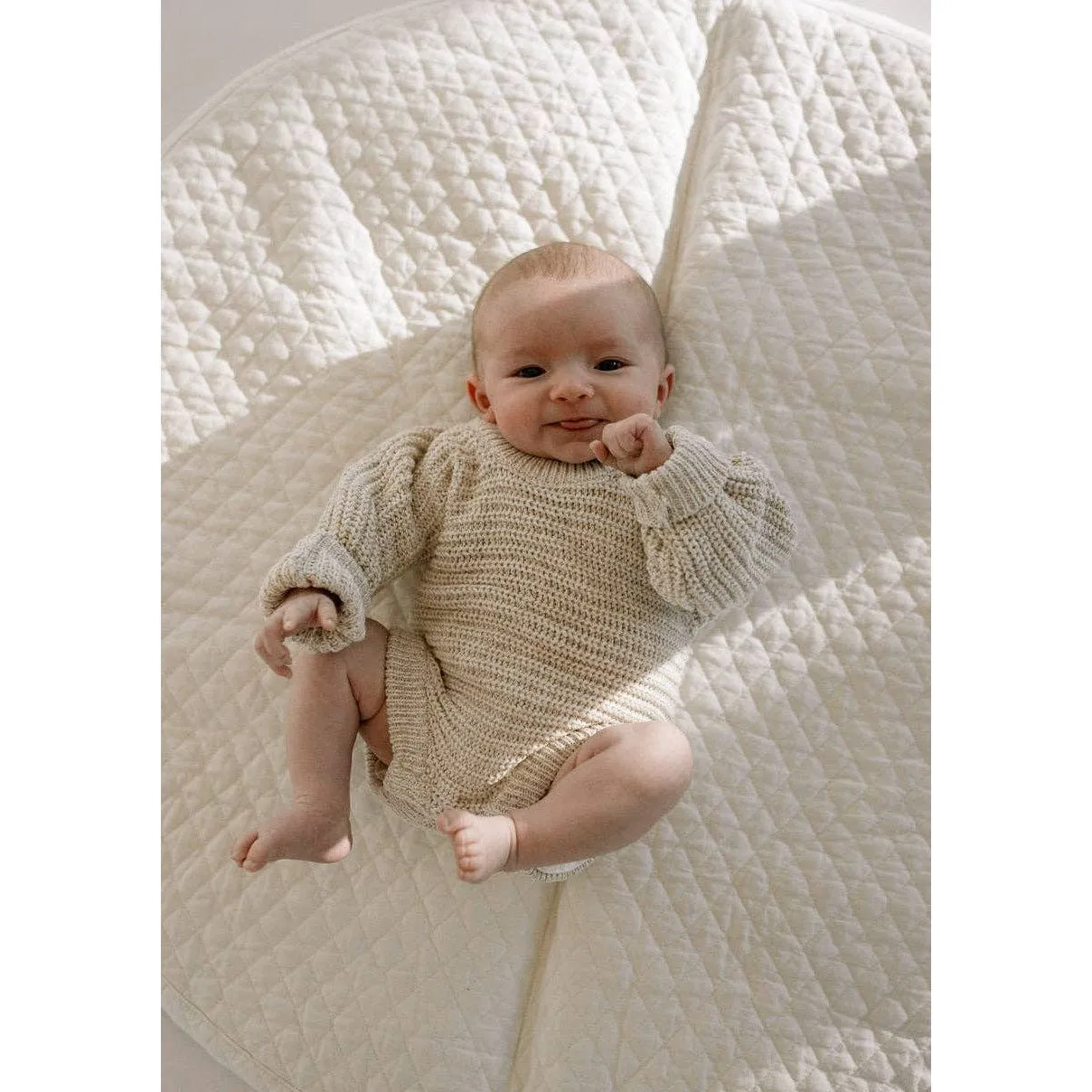 Chunky Knit Onesie ‘Oatmeal’