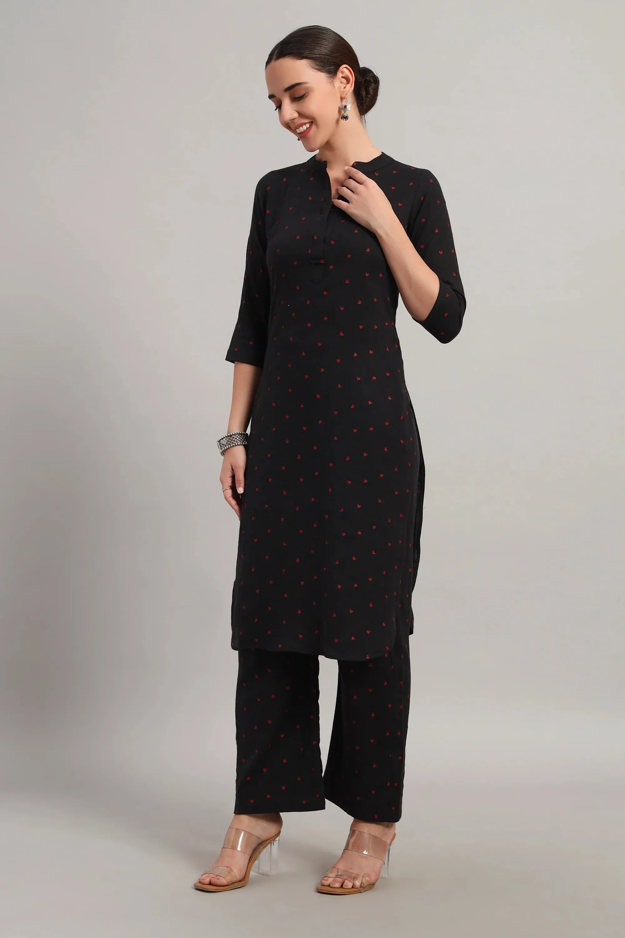 Classic Har Din, Kurta Set Black