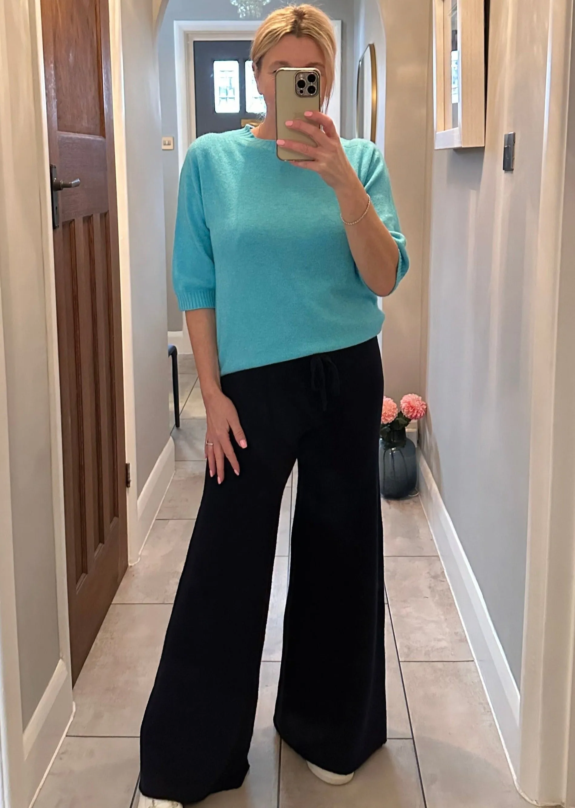 Cobalt Blue Half Sleeve Jumper