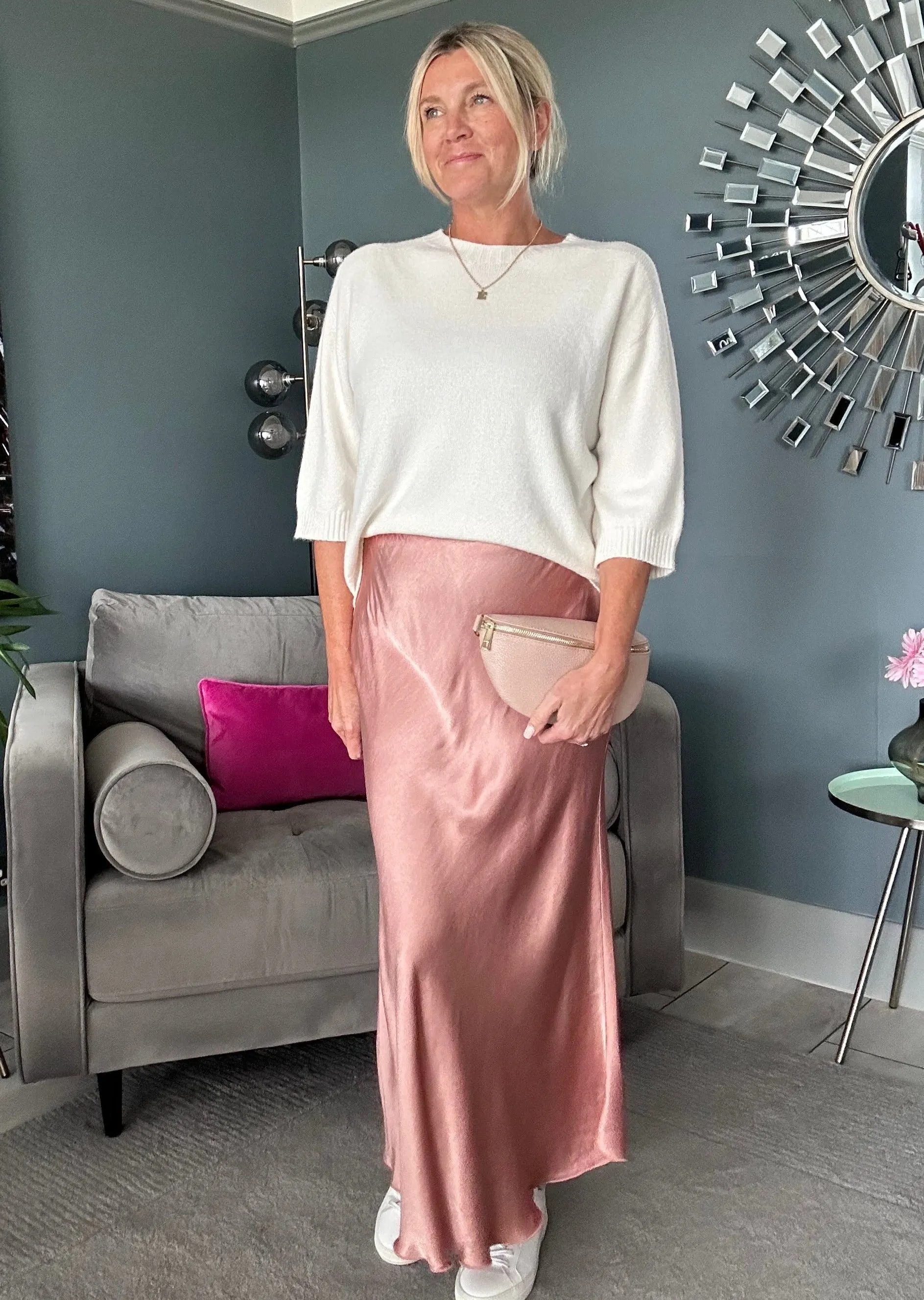 Cobalt Blue Half Sleeve Jumper