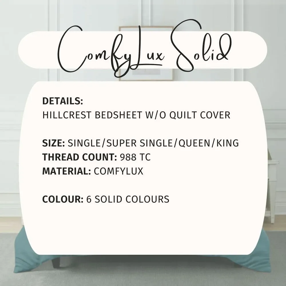 ComfyLux Solid 988TC Fitted Sheet Set - Mauve