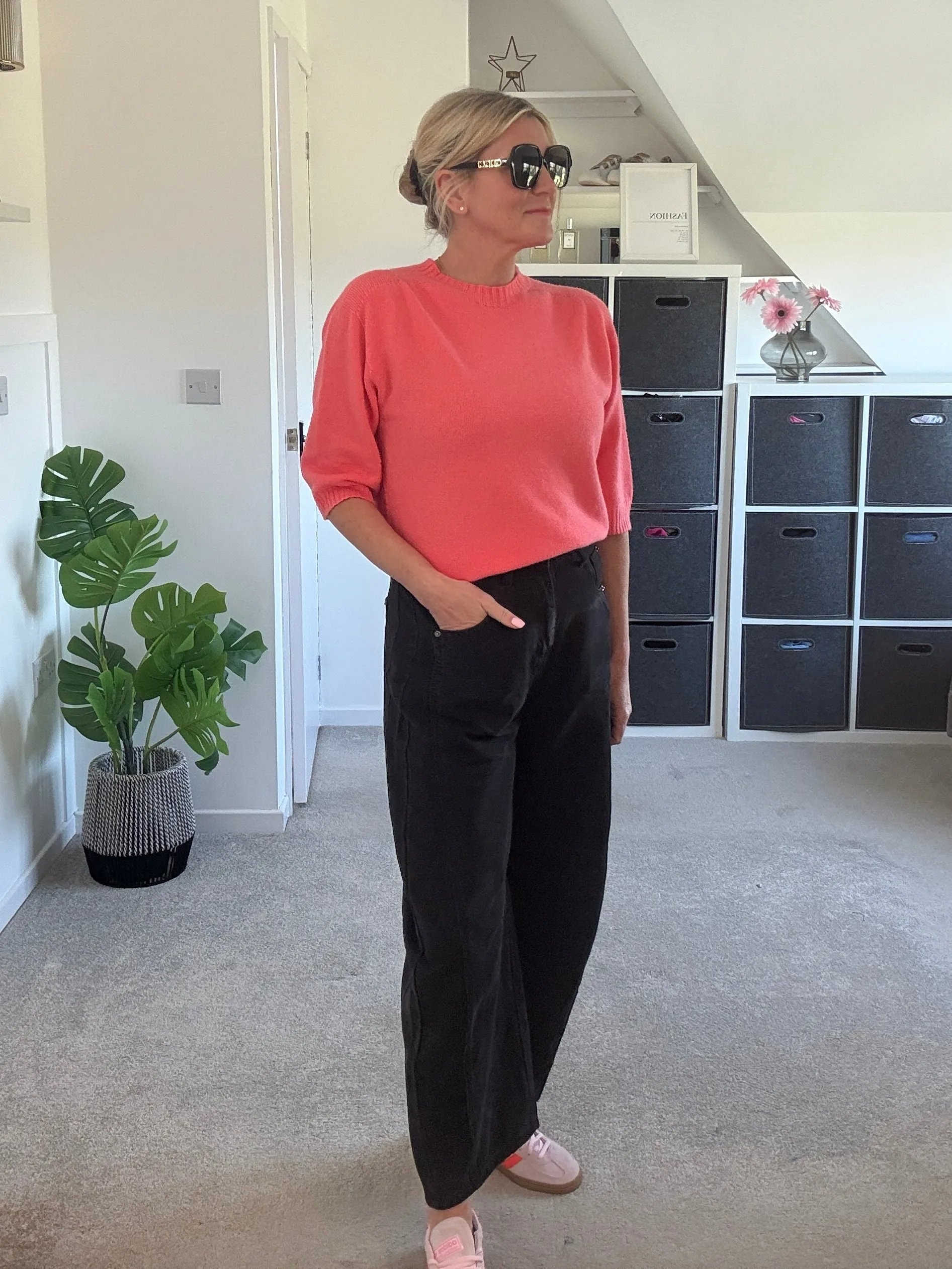 Coral Half Sleeve Jumper