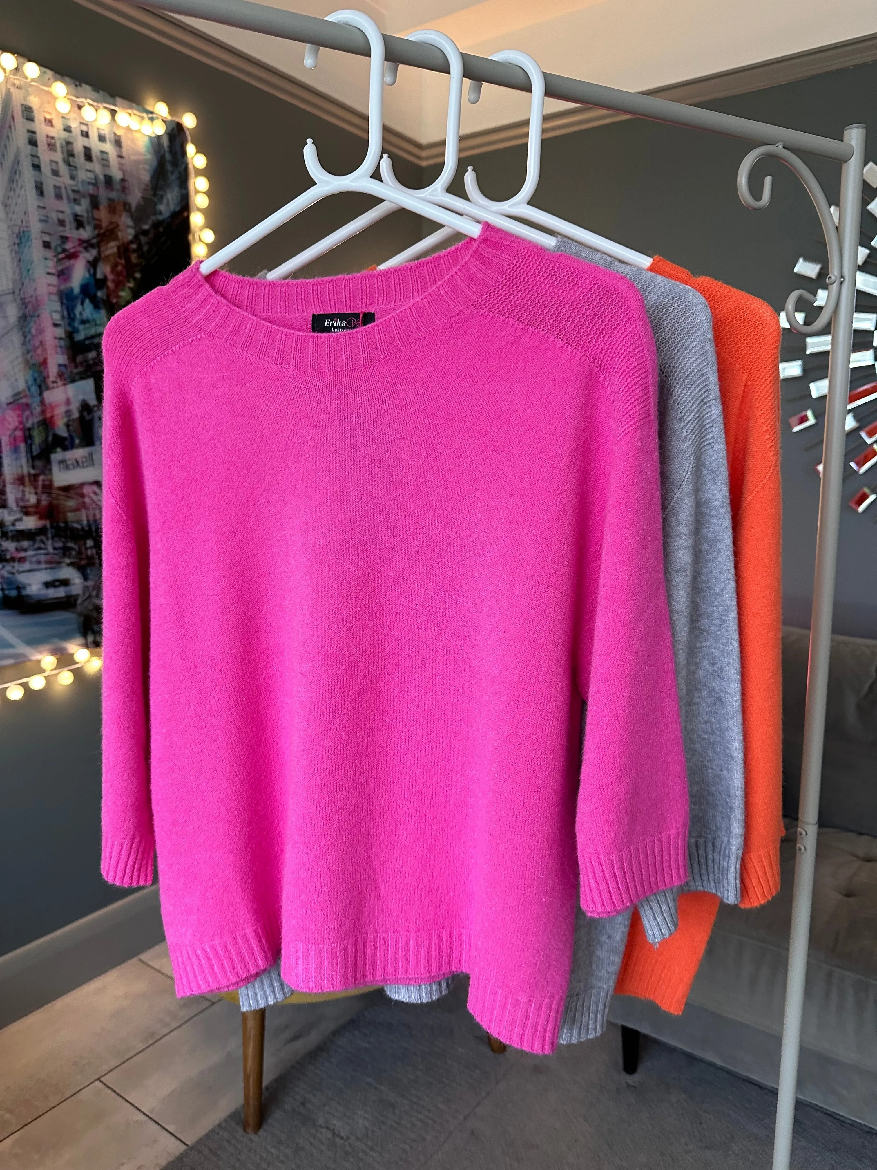 Coral Half Sleeve Jumper