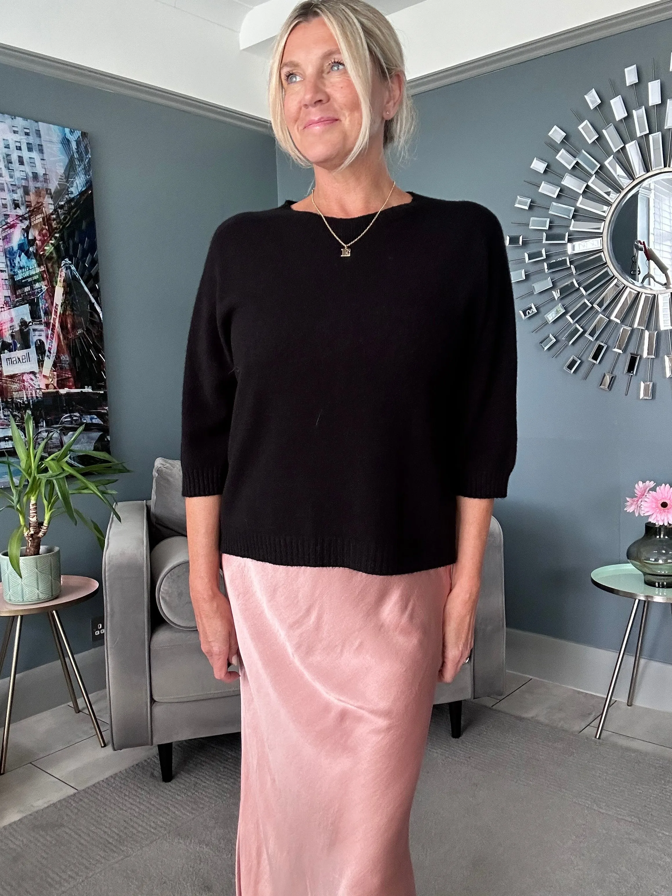 Coral Half Sleeve Jumper