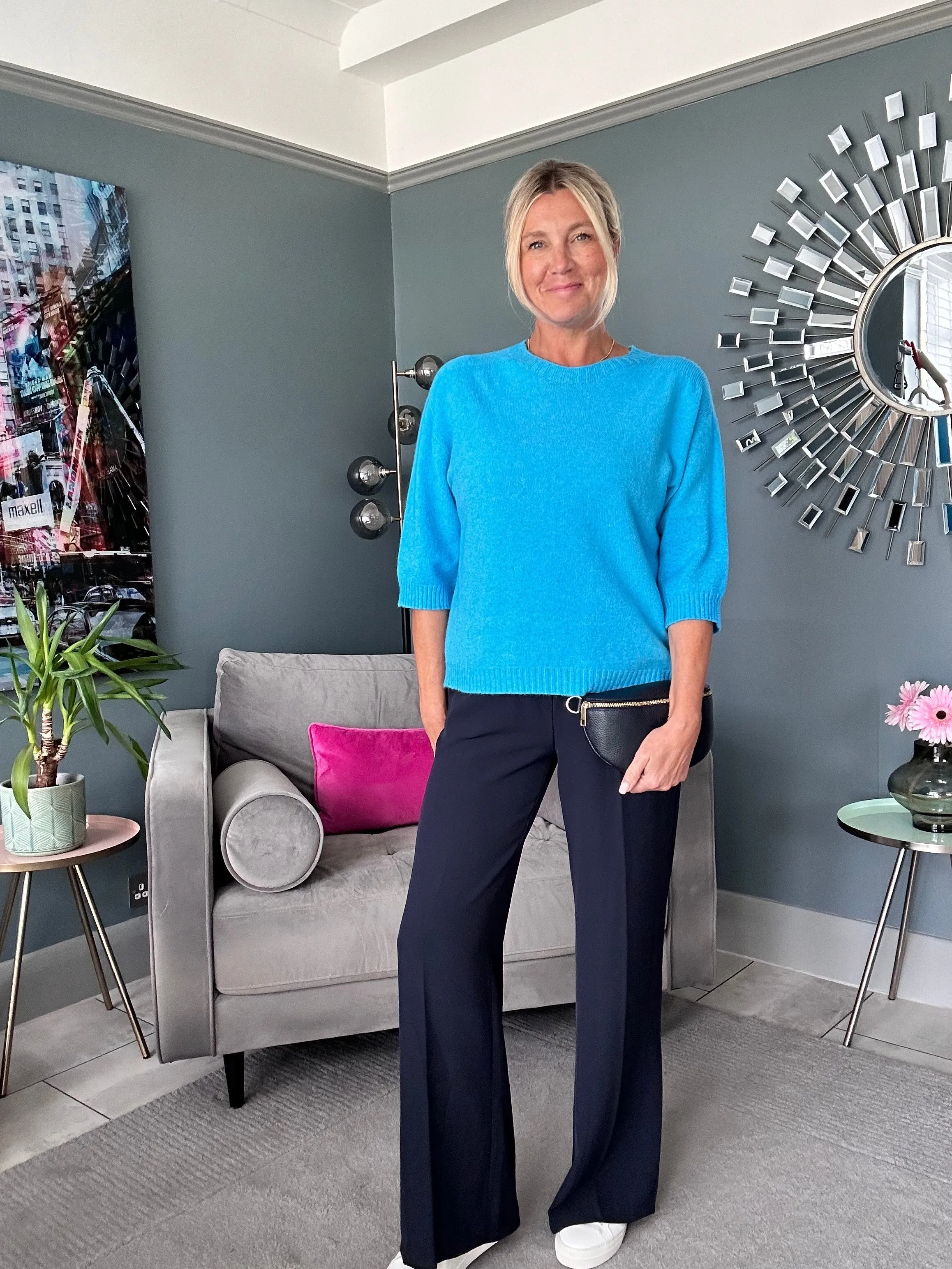 Coral Half Sleeve Jumper