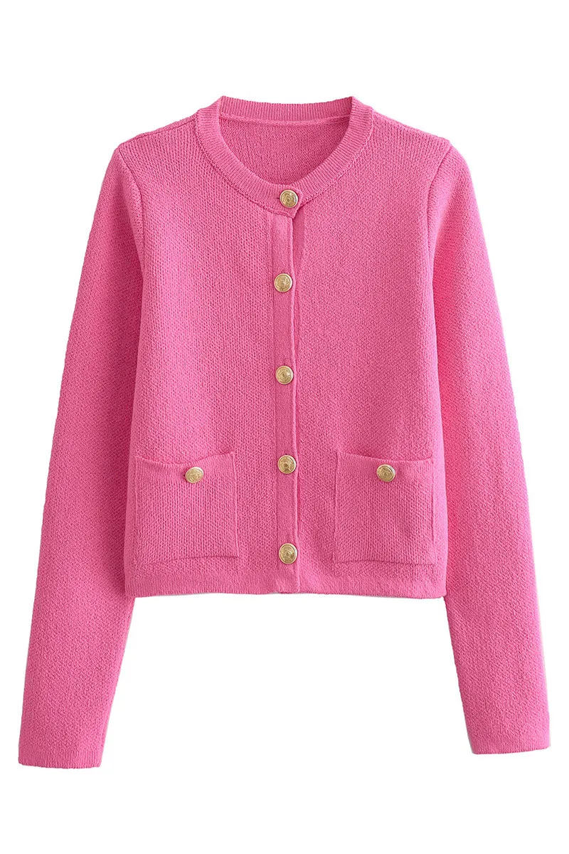 CS3382 Knitted Short Cardigan Outerwear