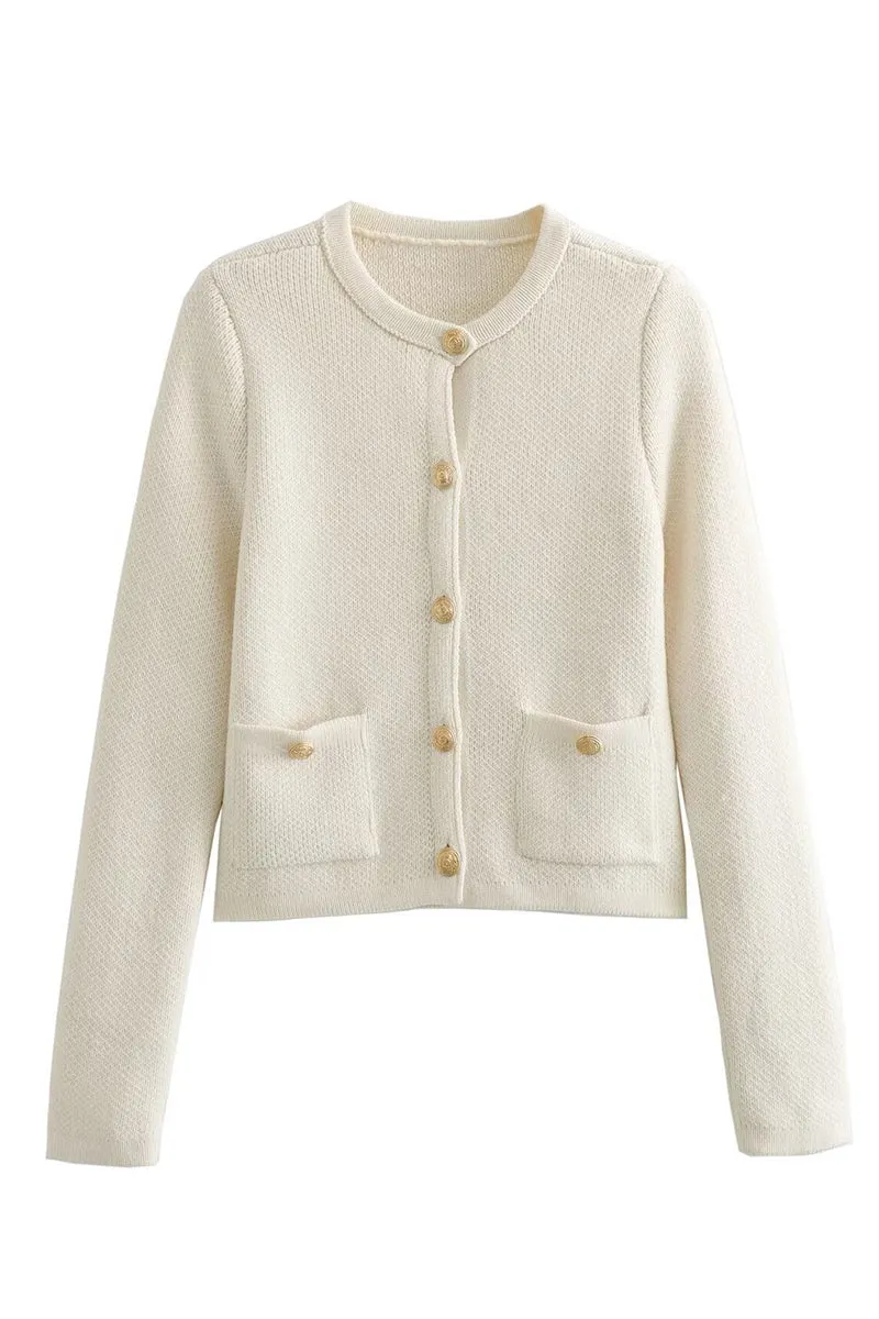 CS3382 Knitted Short Cardigan Outerwear