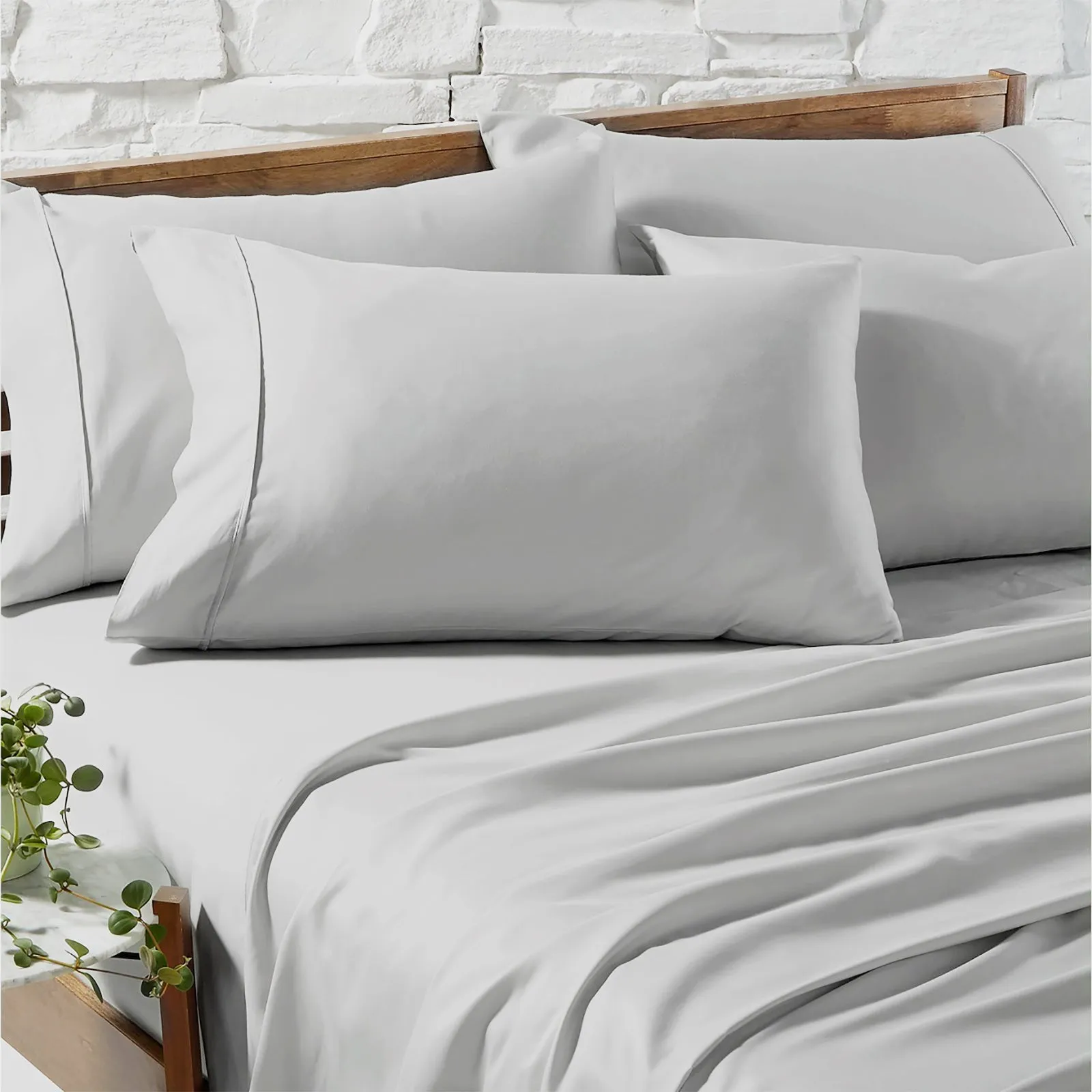 Ddecor Home 1200 TC Premium Cotton Blend Sheet Sets - Silver