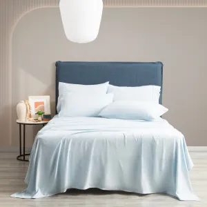 Ddecor Home Ultra Plush Vintage Washed Microfiber Sheet Set - Blue