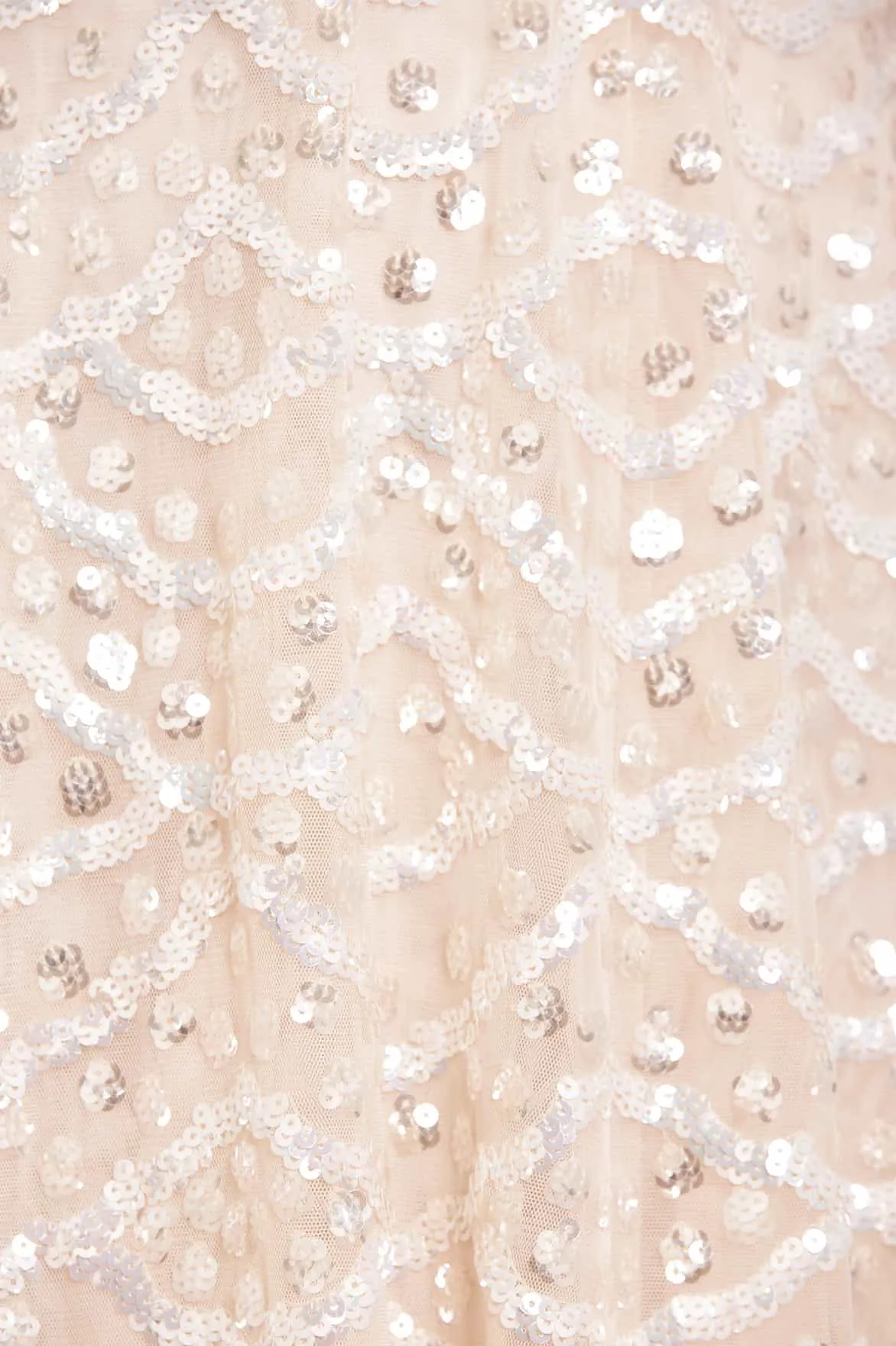 Deco Dot Gloss Ankle Gown