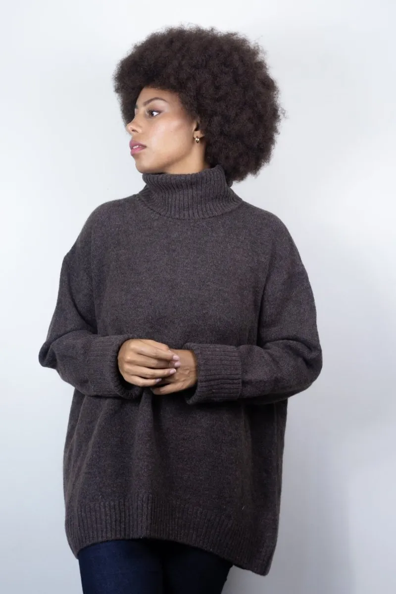 Dog Walker Chunky Cowl Sweater