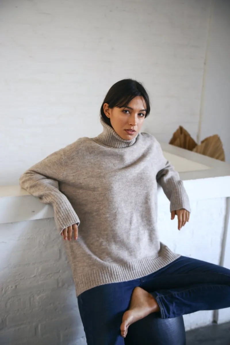 Dog Walker Chunky Cowl Sweater