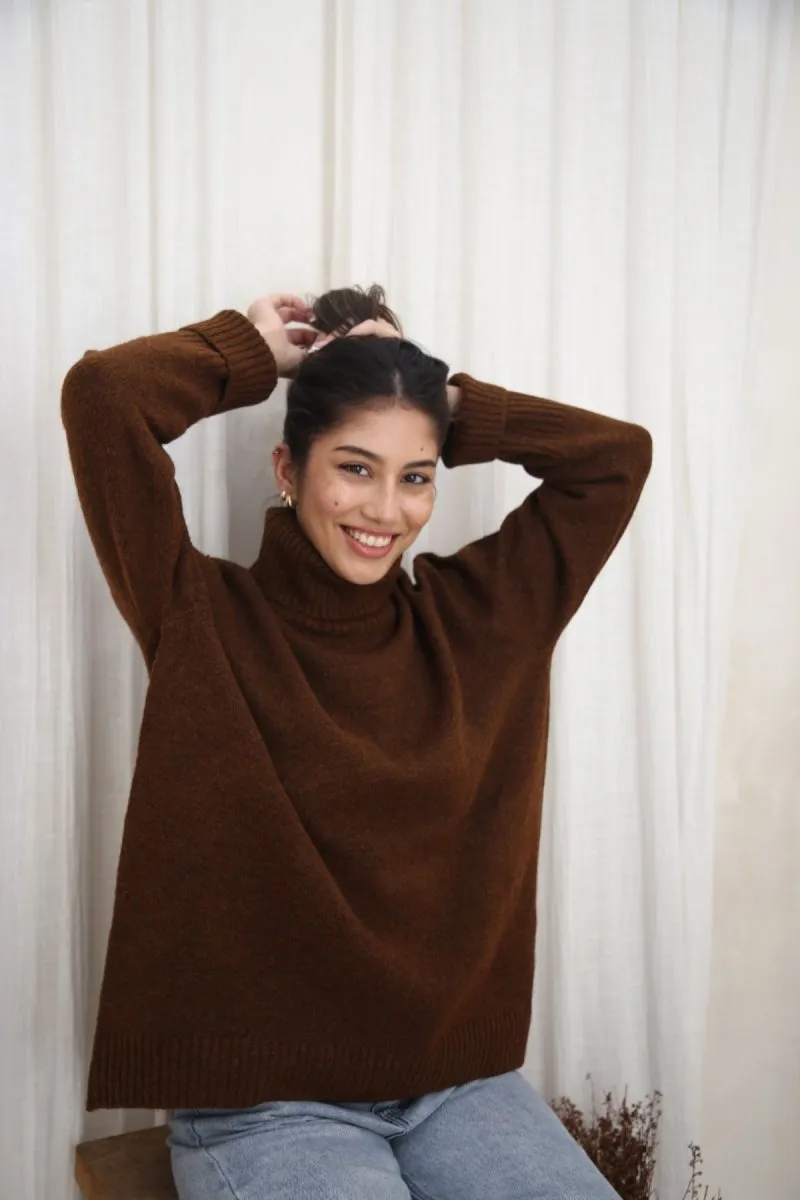 Dog Walker Chunky Cowl Sweater