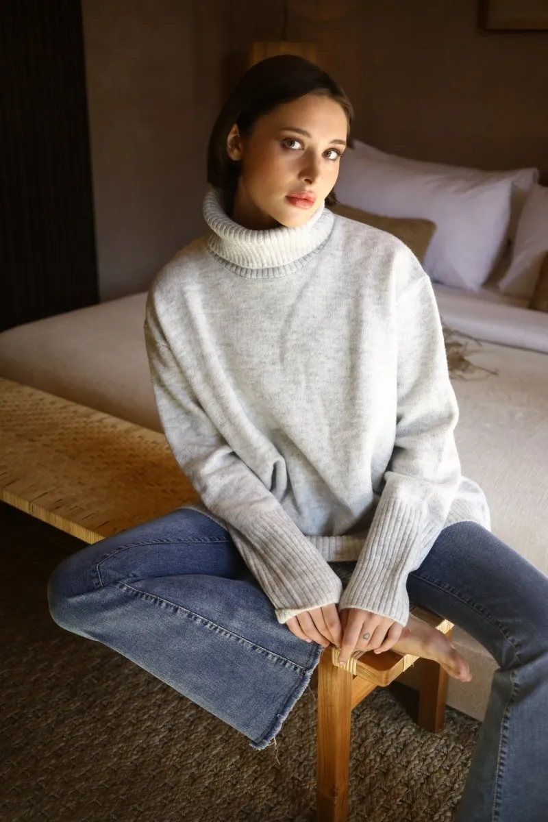 Dog Walker Chunky Cowl Sweater