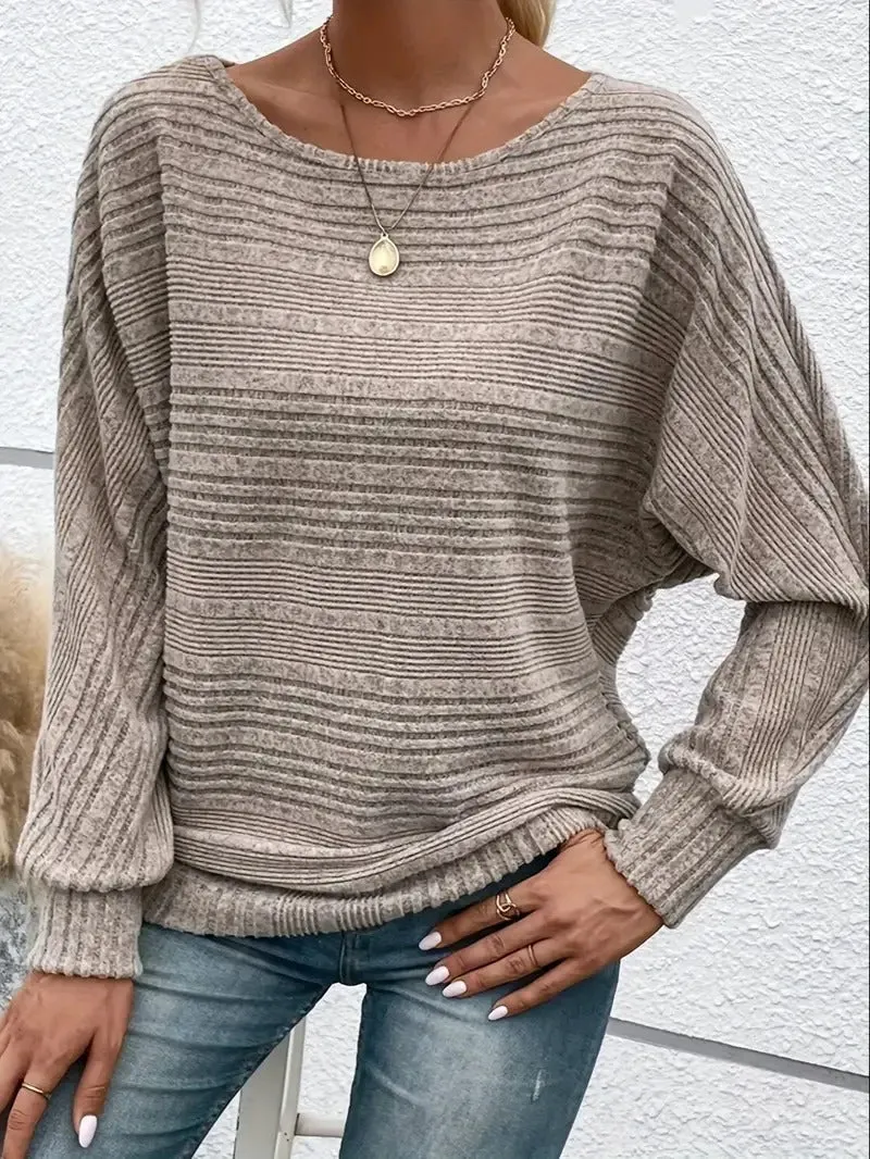 Emilia® | Relaxed Blouse With Batwing Sleeves And A Round Neckline