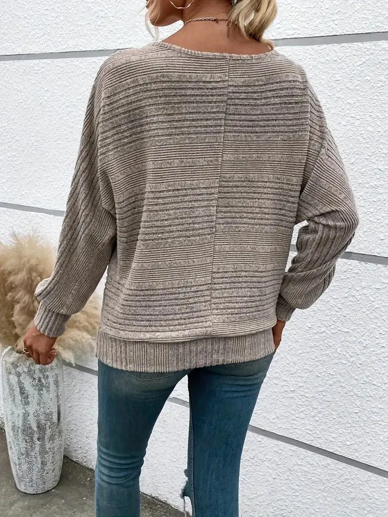 Emilia® | Relaxed Blouse With Batwing Sleeves And A Round Neckline
