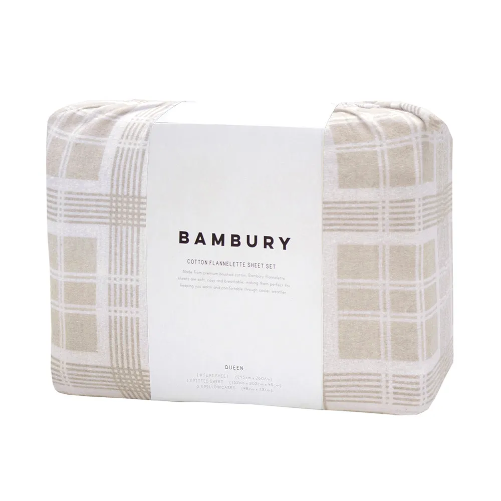 Enid Flannelette Sheet Set