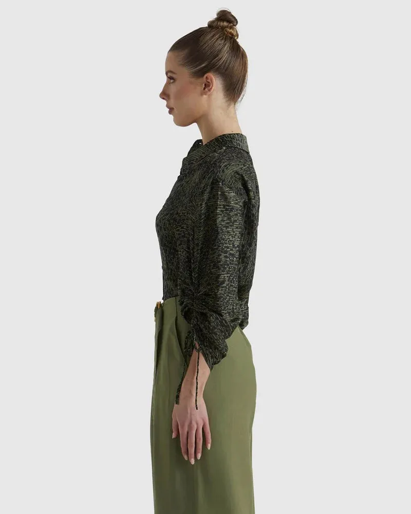 Explorer Shirt - Khaki Leopard