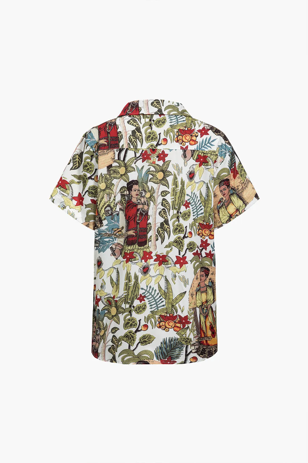 Fauna - Casual Boho Chic Woman's Short Sleeve Shirt