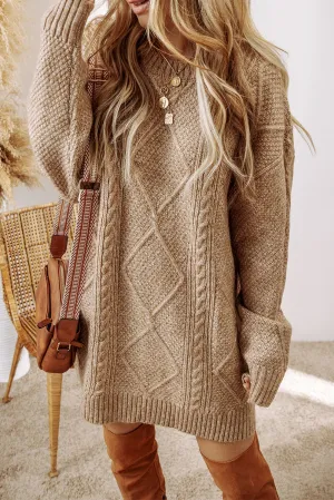 (Final Sale) Leafy Breeze Sweater Dress