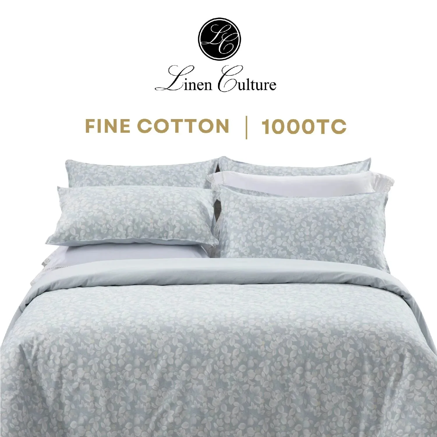 Fine Cotton Prints - White Leaf