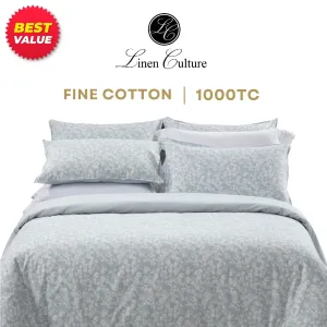 Fine Cotton Prints - White Leaf