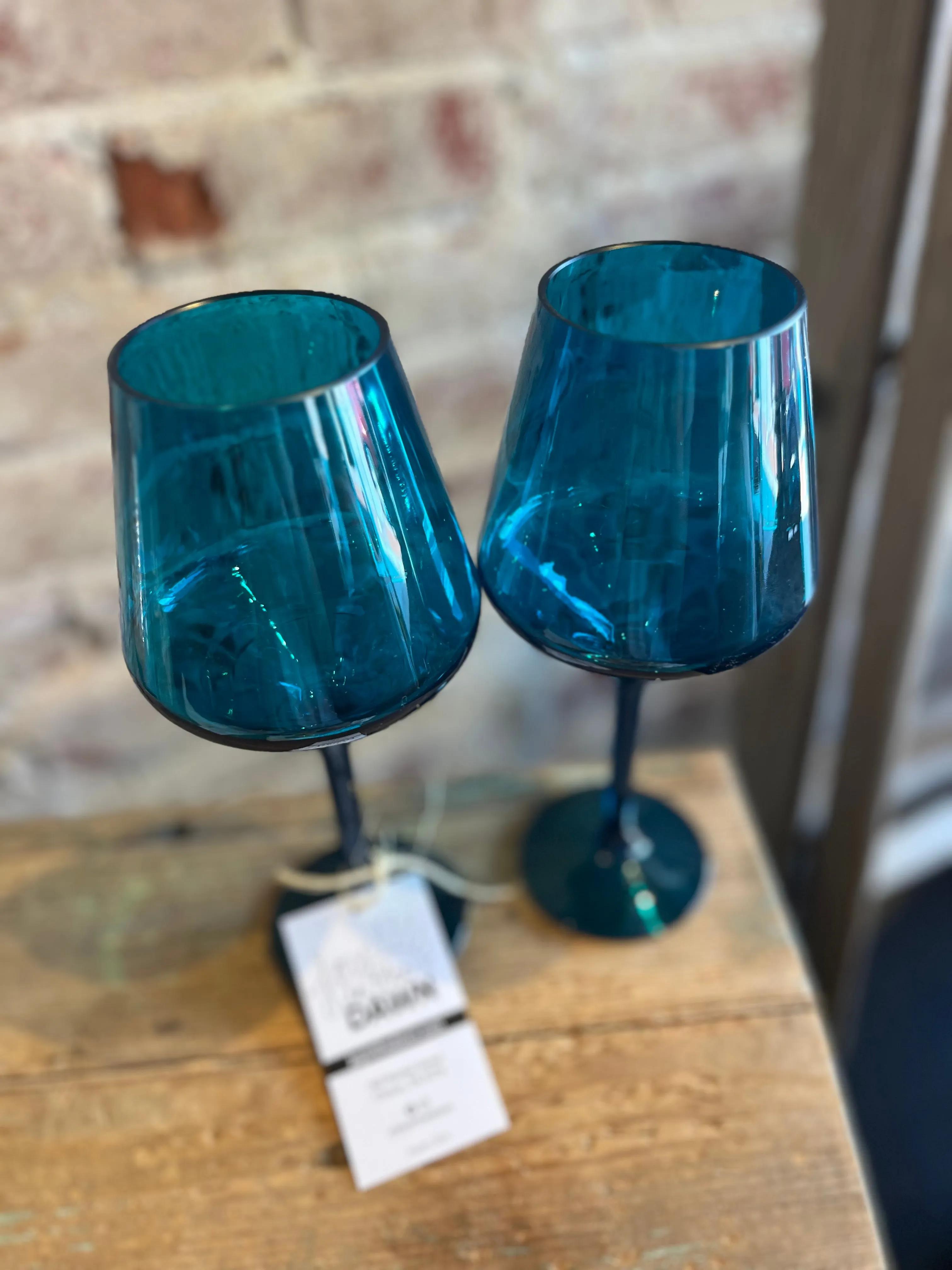 Floating Acrylic Glass Set- Aqua