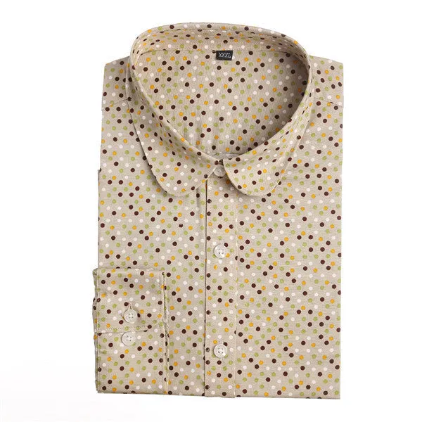 Floral Blouses Women Cotton Shirt Fashion Ladies Tops Female Plus Size Women Clothing Long Sleeve Blouse