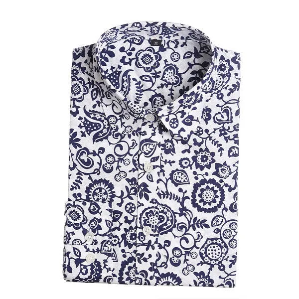 Floral Blouses Women Cotton Shirt Fashion Ladies Tops Female Plus Size Women Clothing Long Sleeve Blouse