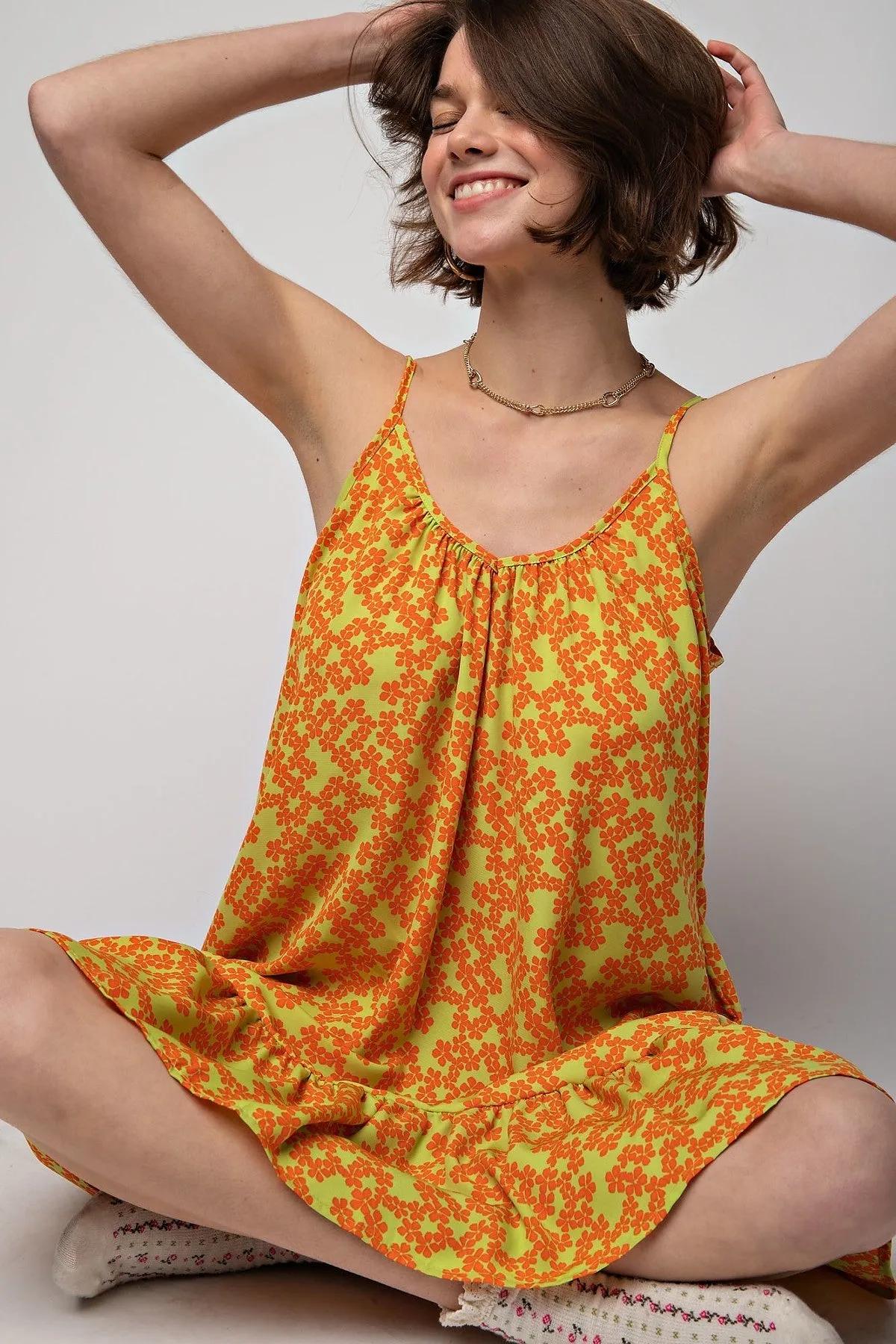 Floral Printed Cami Dress