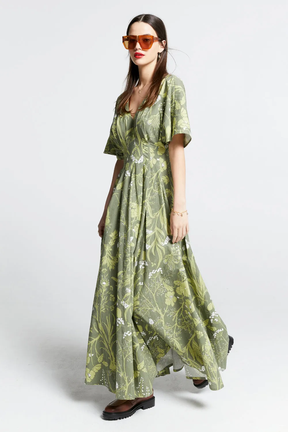 Florence Dress Green
