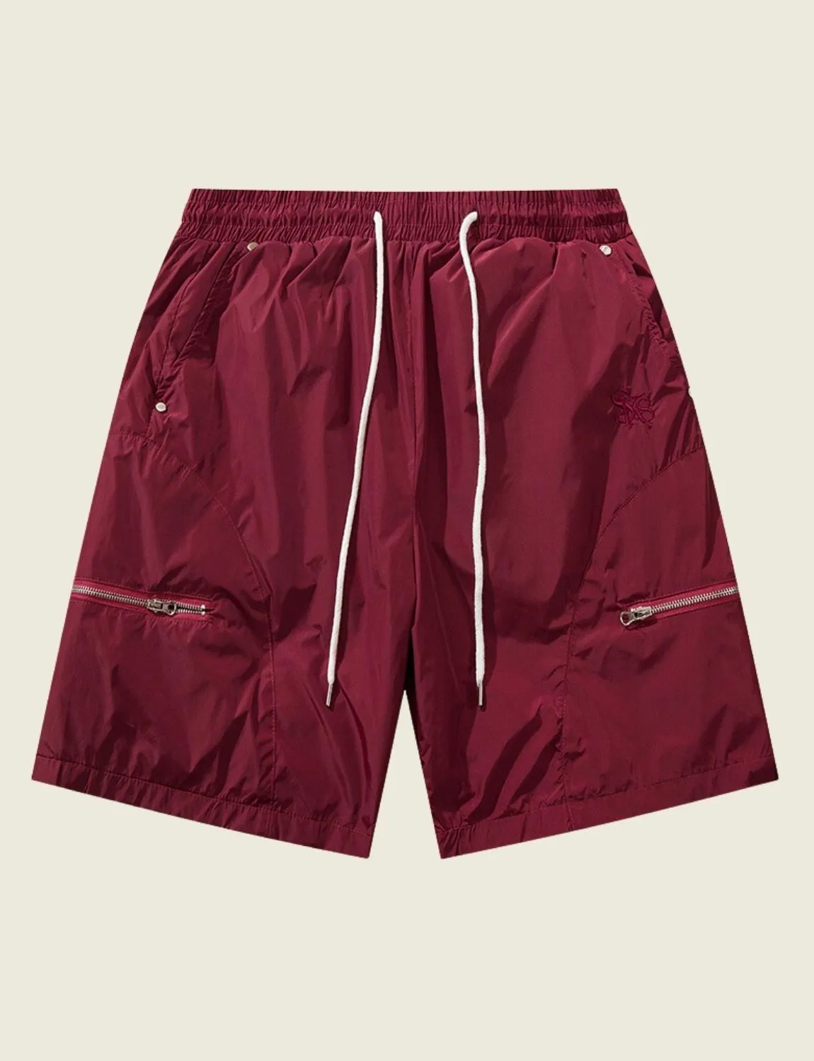 FSW® Elastic-waist Zip-pocket Shorts
