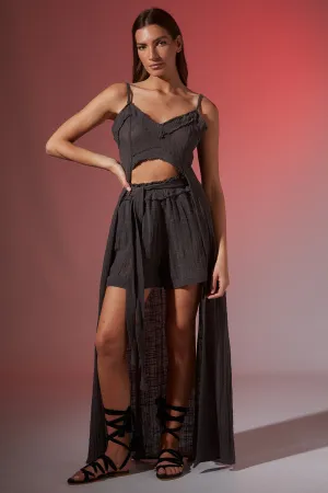 GAUZE ASYMMETRIC TOP