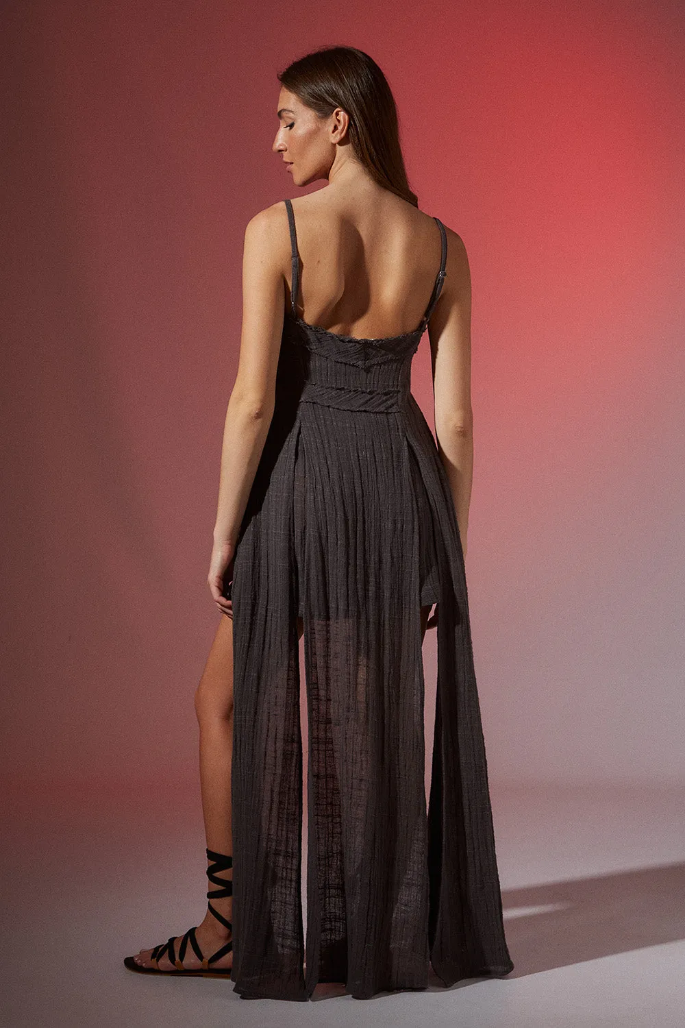 GAUZE ASYMMETRIC TOP