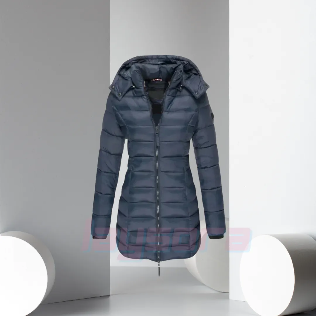 Gefütterter Wintermantel Gelb – Elise