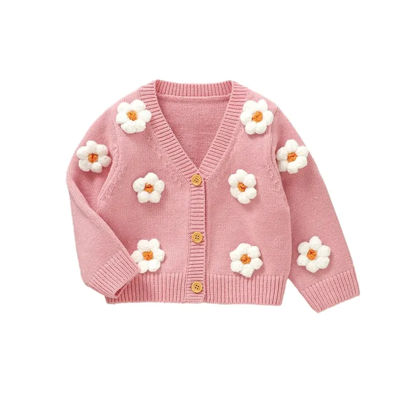 Girls' Knitted Sweater for Autumn-Winter