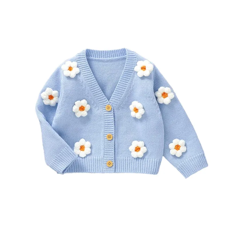 Girls' Knitted Sweater for Autumn-Winter