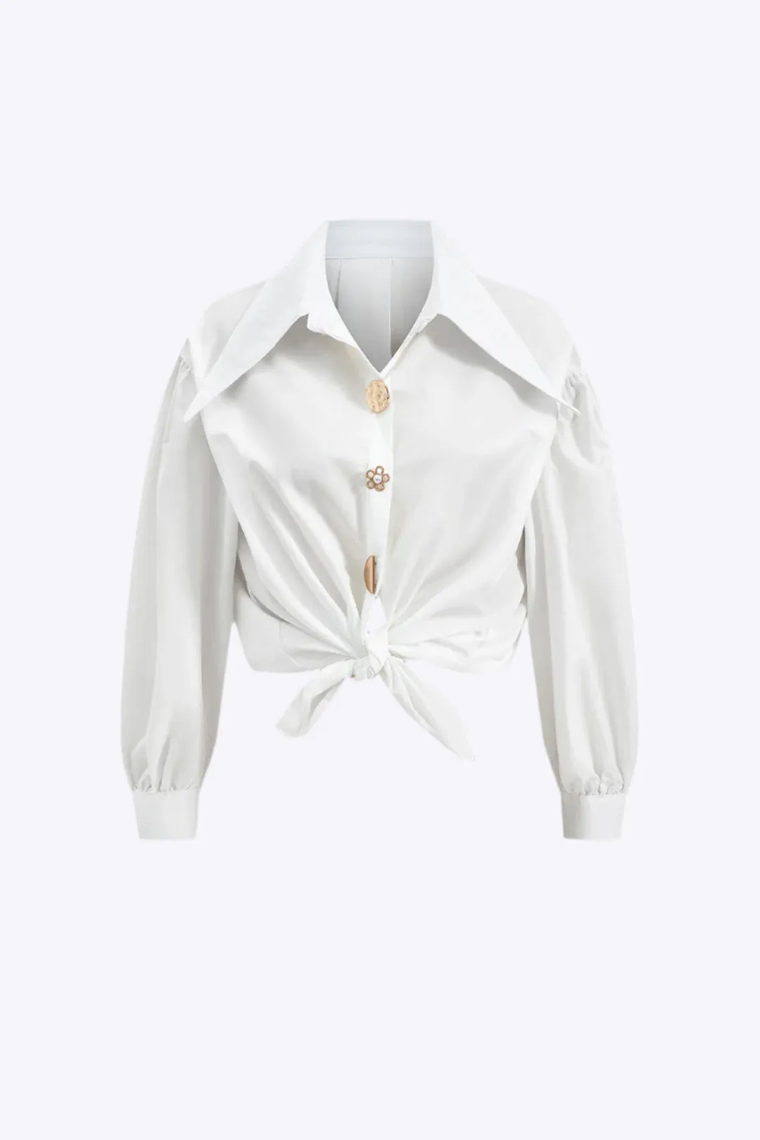 Giselle - Sleek and Timeless Woman's Long Sleeve Shirt