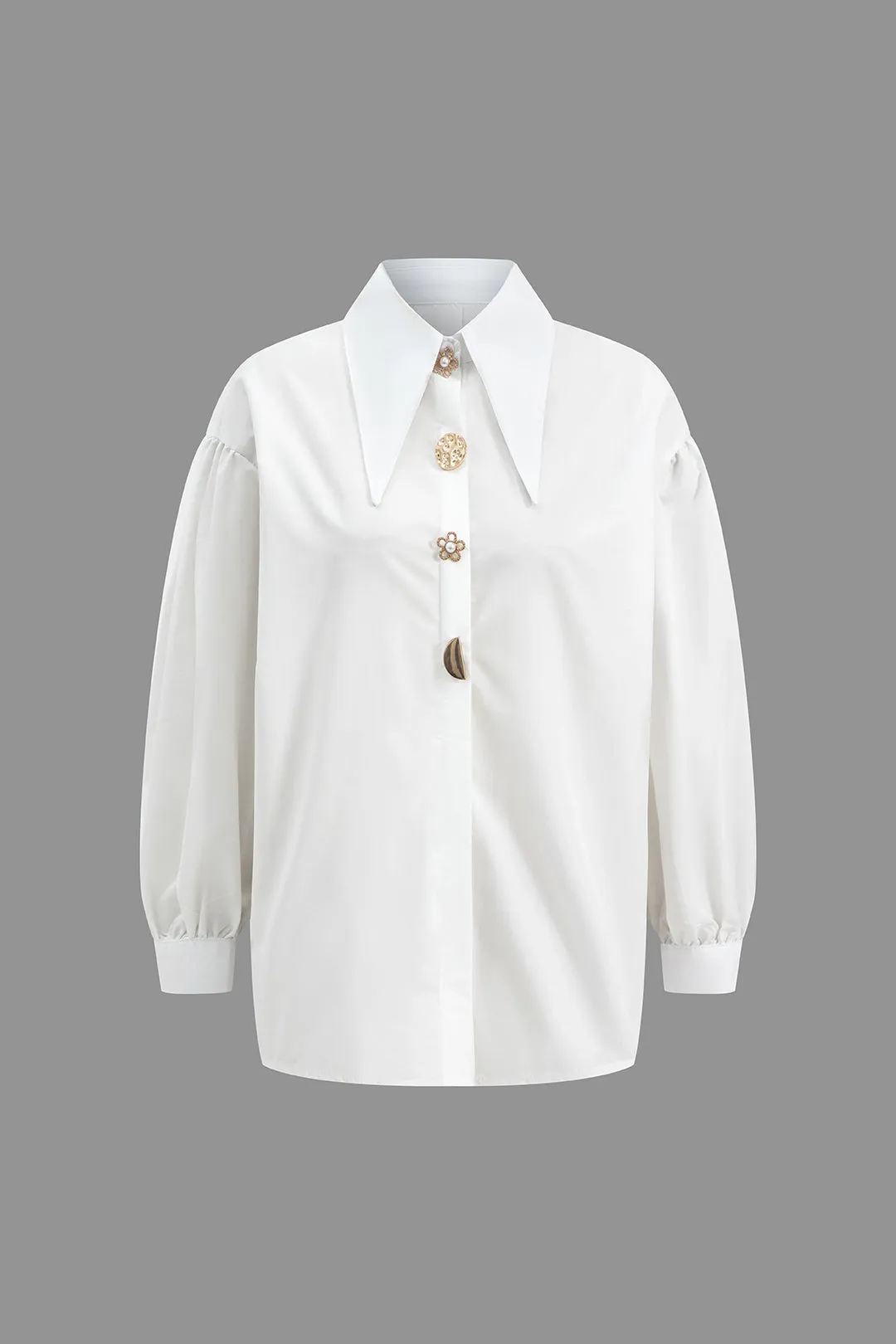 Giselle - Sleek and Timeless Woman's Long Sleeve Shirt