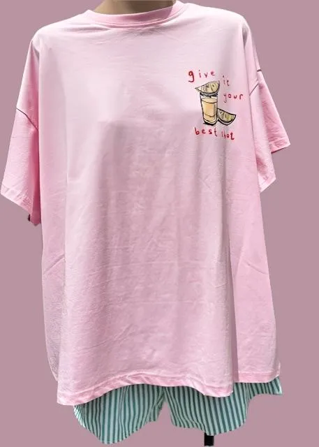 Give It Your Best Shot T-Shirt & Shorts Set