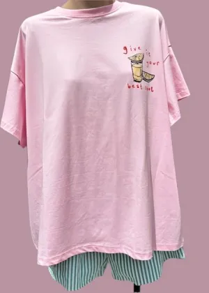 Give It Your Best Shot T-Shirt & Shorts Set