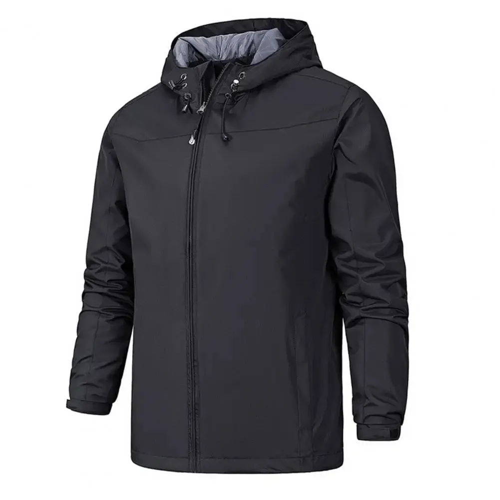 Gray water-resistant jacket