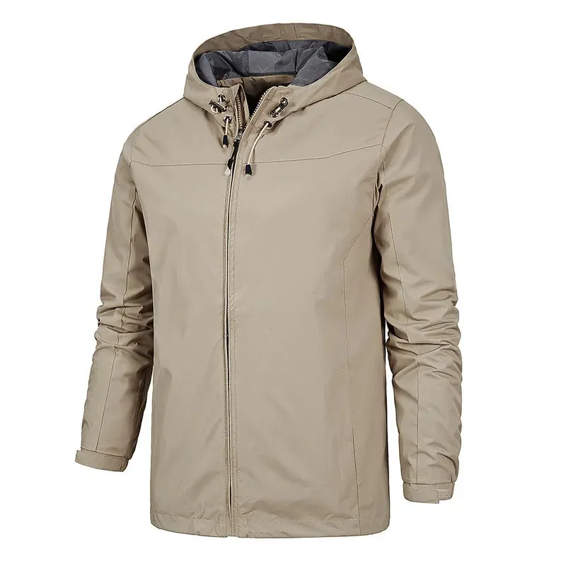 Gray water-resistant jacket
