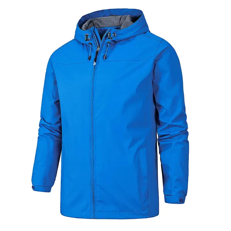 Gray water-resistant jacket